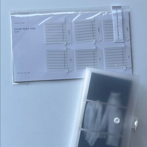 Transparent Document Divider Tabs and Booklet with sticky notes Bundle